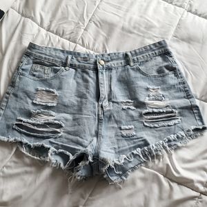 Mom jean shorts